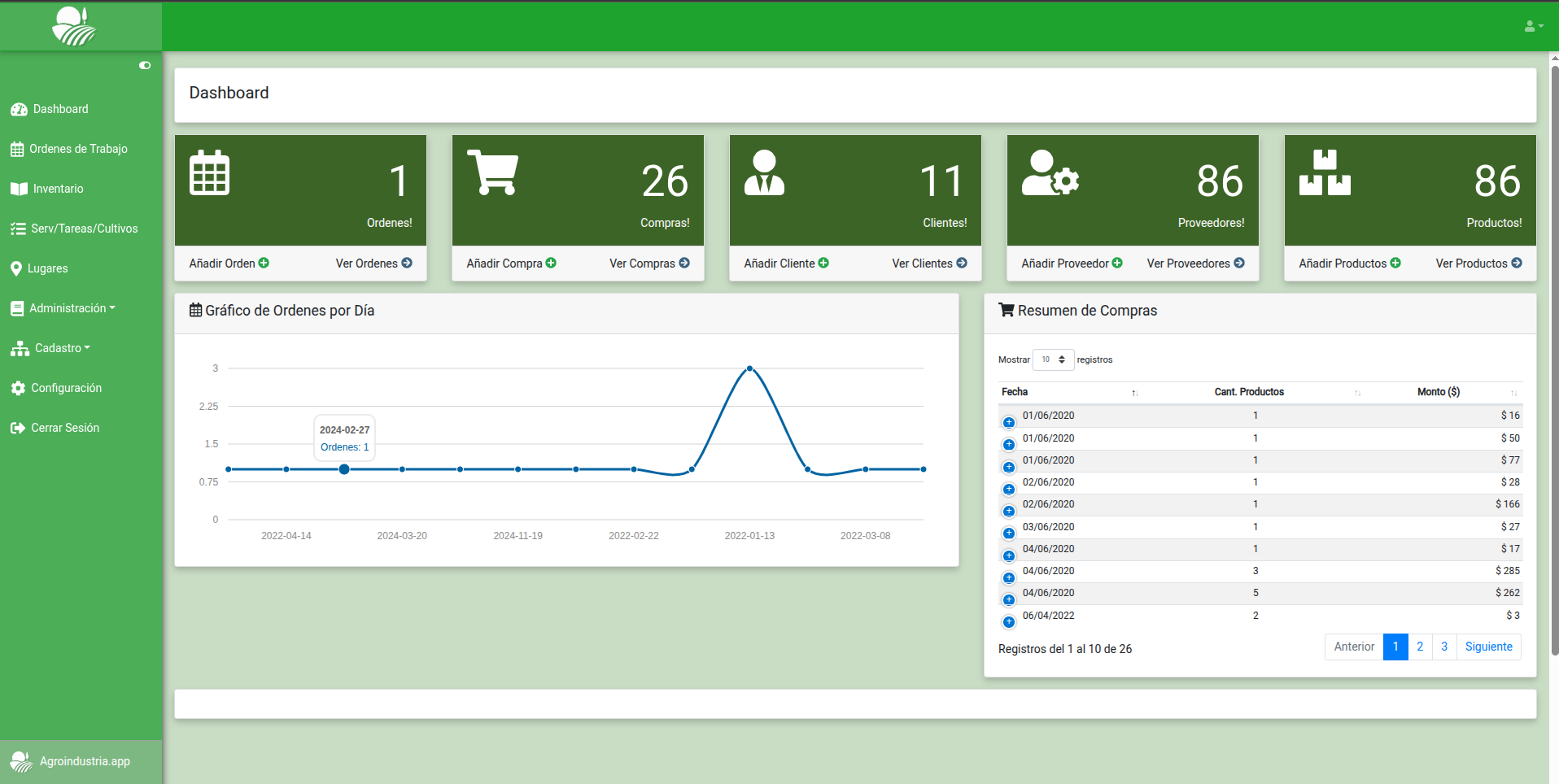 Agroindustria.app | Software de Control de Inventario y Ordenes de Trabajo | Youtube Video